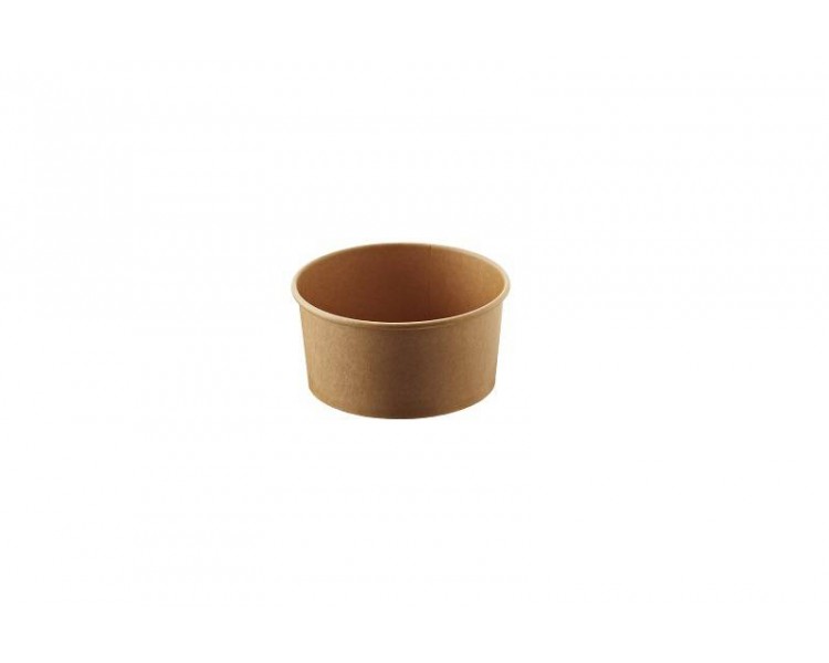 Insalatiera Kraft+PE - Diametro 18,4 cm - 16x6,8 cm - 1300 ml - 24 pz