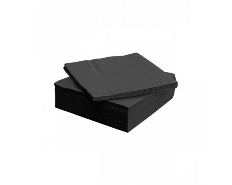 Tovaglioli Air Laid Soft Touch - 40x40 cm - Nero - 50 pezzi