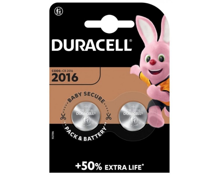 DURACELL | 2016 3V Litio | 2 Pezzi