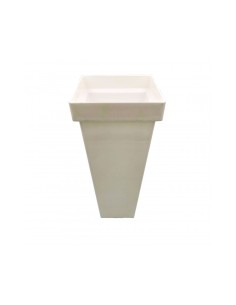 Vaso in PVC 43cm bianco 2