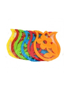 Fiori di Feltro | 6,5x5cm - 6 pezzi